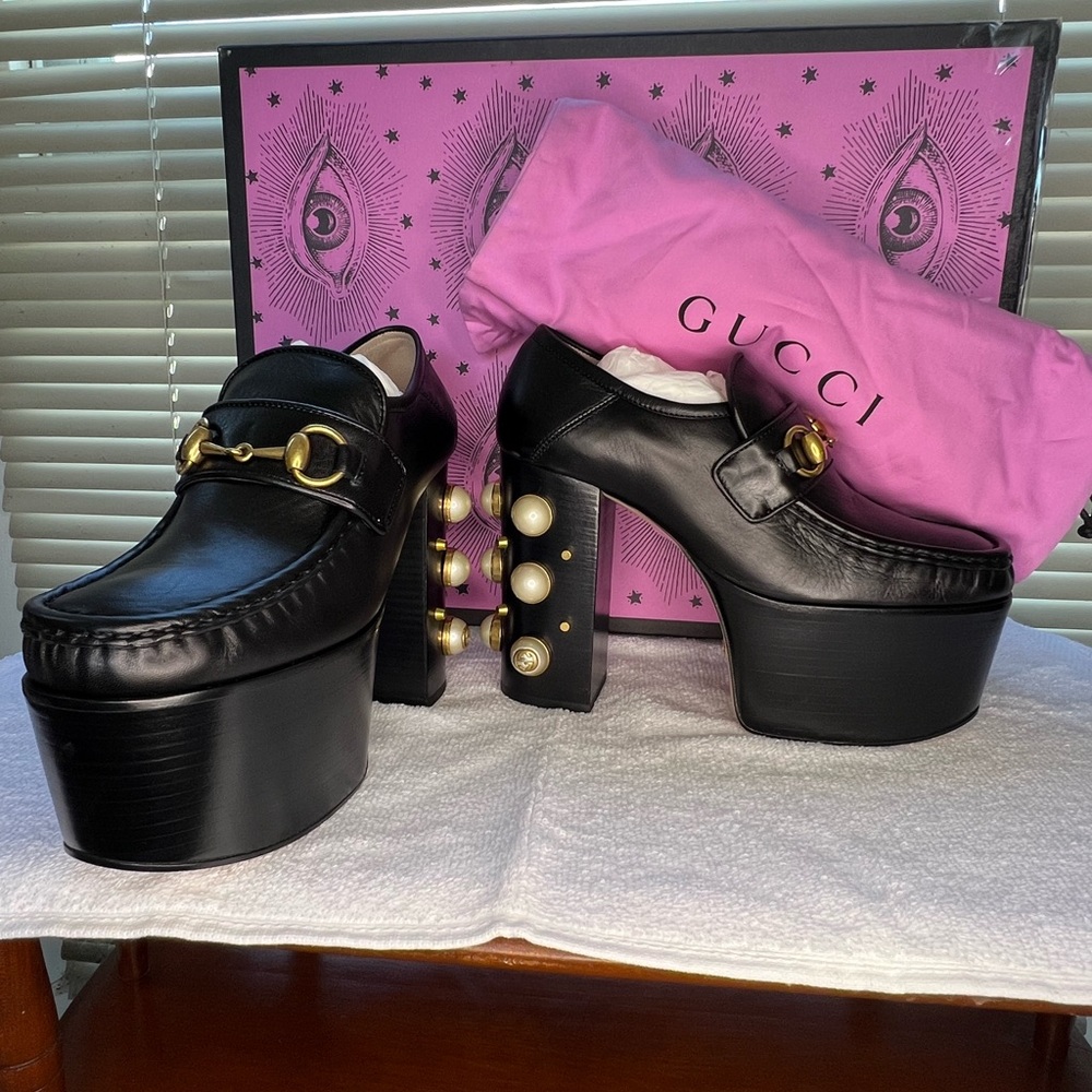 Gucci platform heels